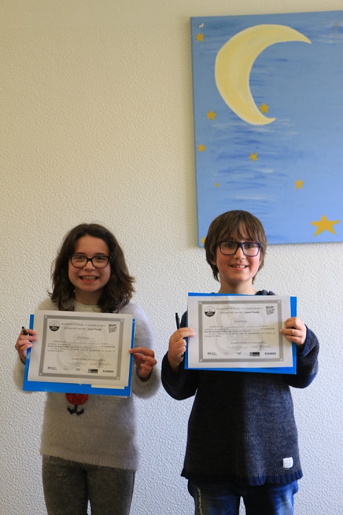 Soraia Martins (5.º B) e Jaime Ramos (5.º F)